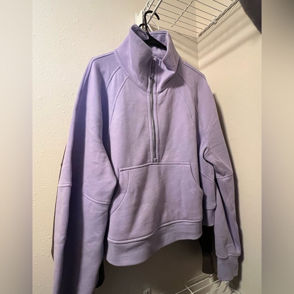 Lululemon Scuba Quarter Zip oversized in Lilac Smoke M/L